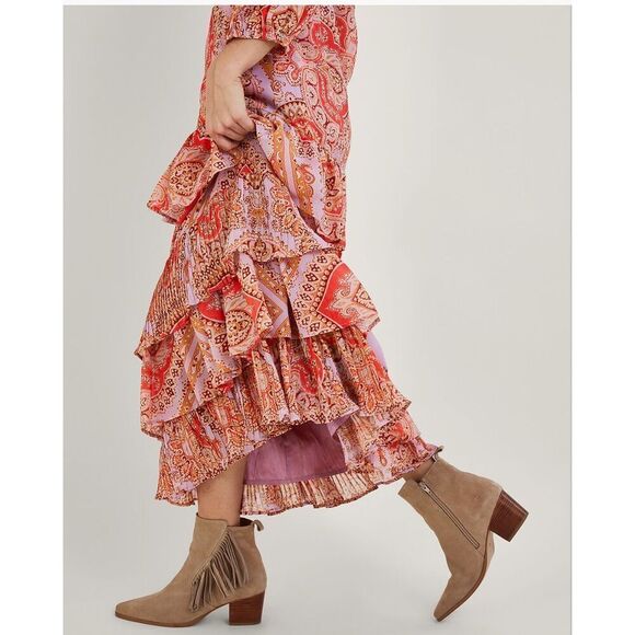 NWOT Monsoon Laetita Ruffle Tiered Maxi Dress - Picture 4 of 11